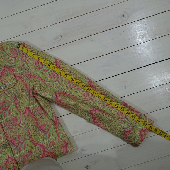 Classiques Entier Paisley Denim Jean Jacket - Picture 10 of 11